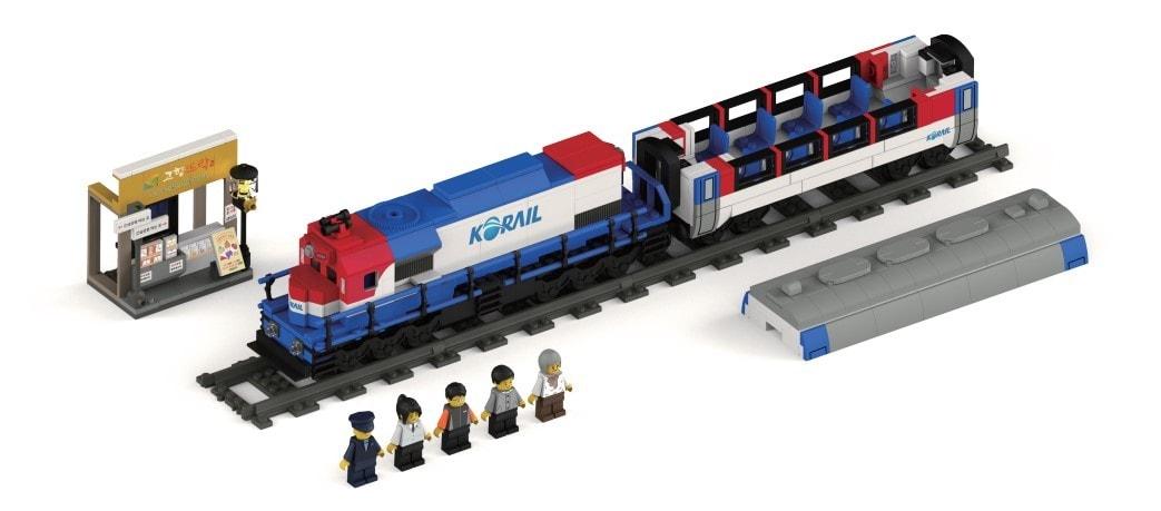 본문 이미지 - 뉴 무궁화호 열차 블록.(코레일유통 제공)뉴스1ⓒ news1