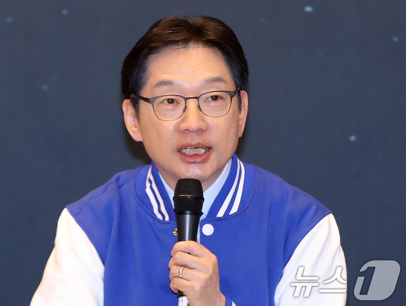 본문 이미지 - 김경수 더불어민주당 경남도지사 예비후보. 2026.3.18 ⓒ 뉴스1 윤일지 기자