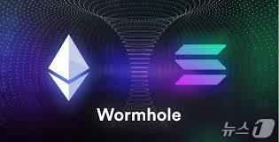 본문 이미지 - 웜홀과 솔라나의 로고.