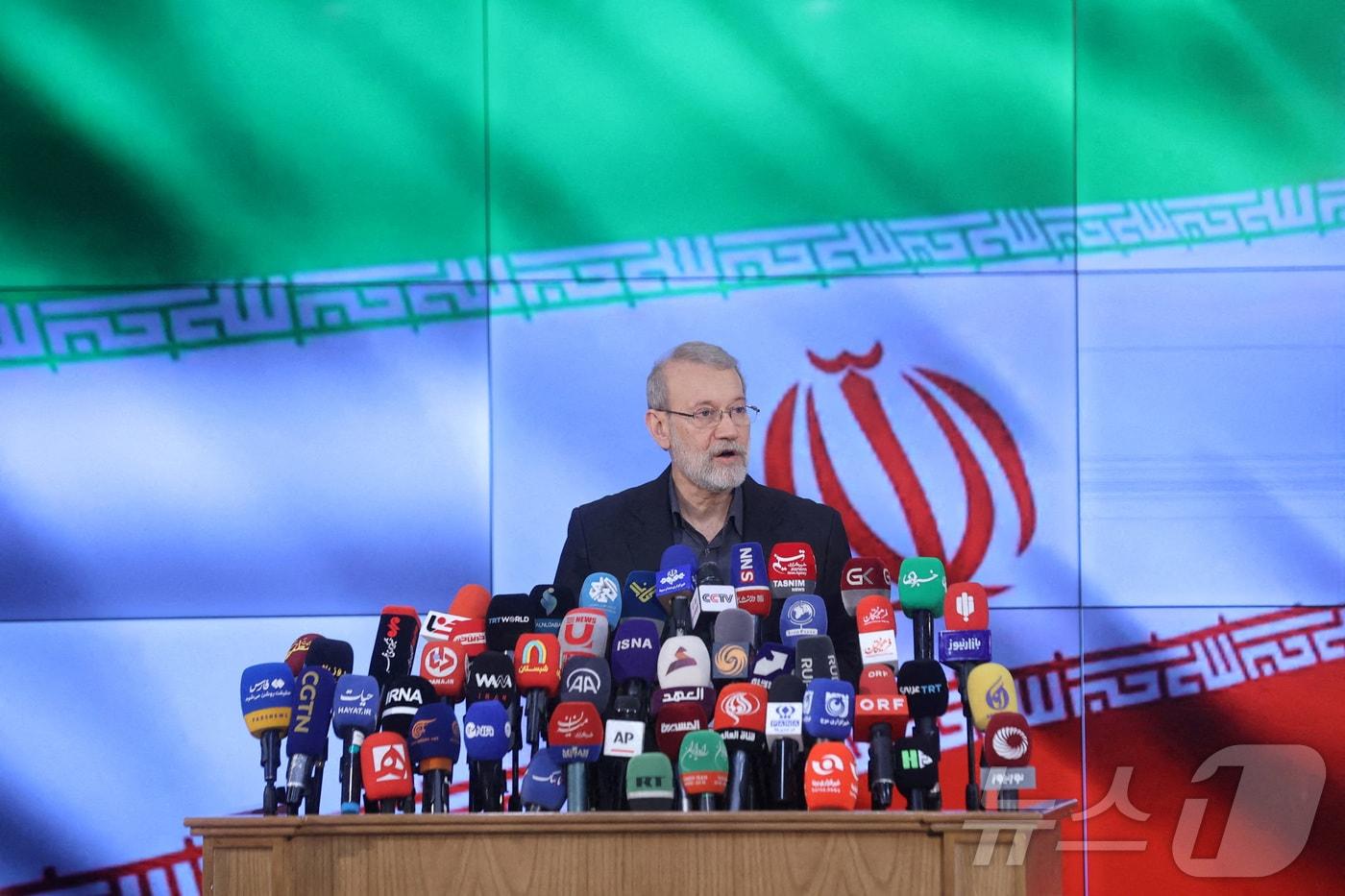 본문 이미지 - 알리 라리자니 이란 최고국가안보회의 사무총장. 2024.05.31 ⓒ 로이터=뉴스1