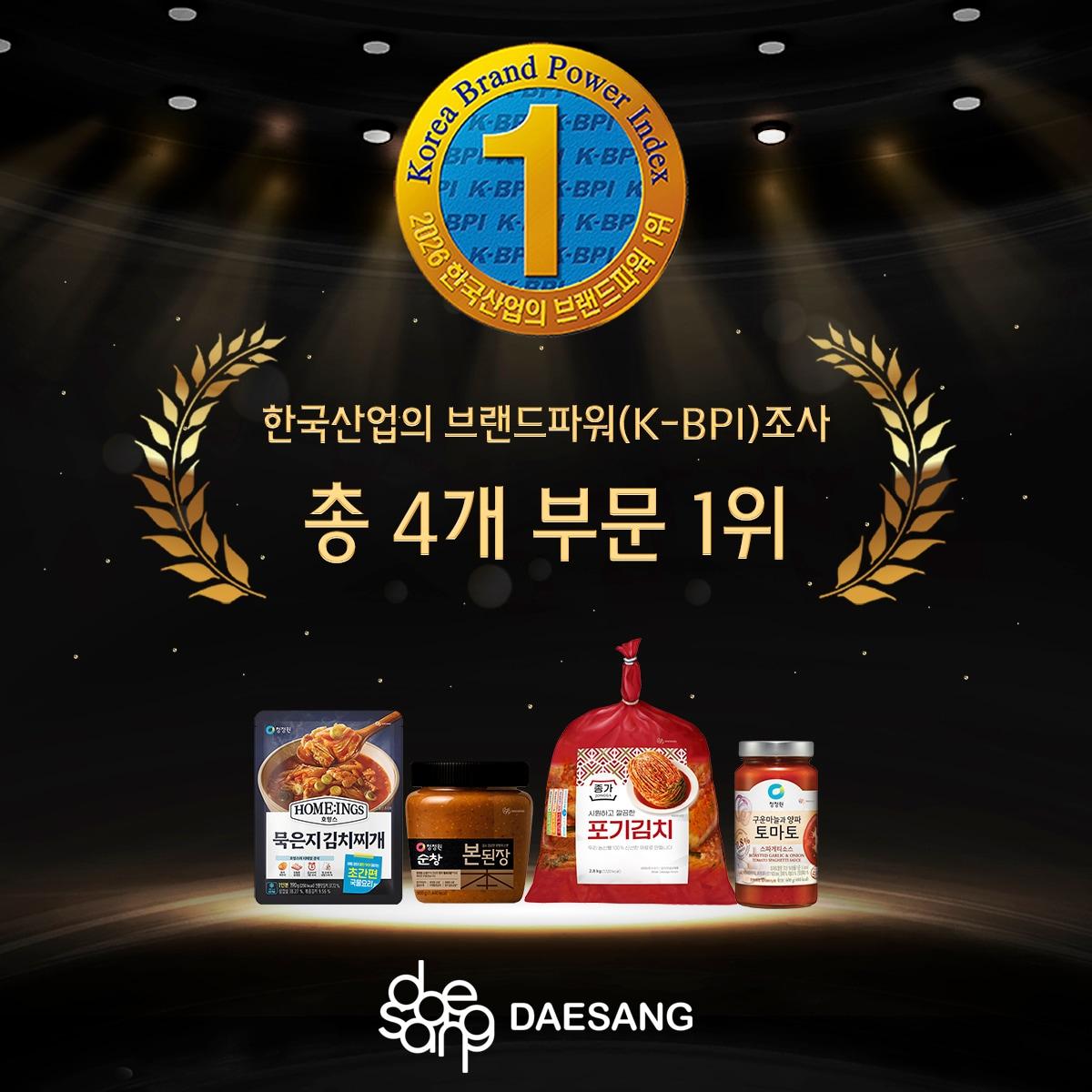 본문 이미지 - 한국산업의 브랜드파워 조사 수상 포스터.(대상 제공)