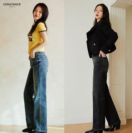 본문 이미지 - 홈앤쇼핑 '슬림 와이드핏 데님 2종' 제품 사진.(홈앤쇼핑 제공)