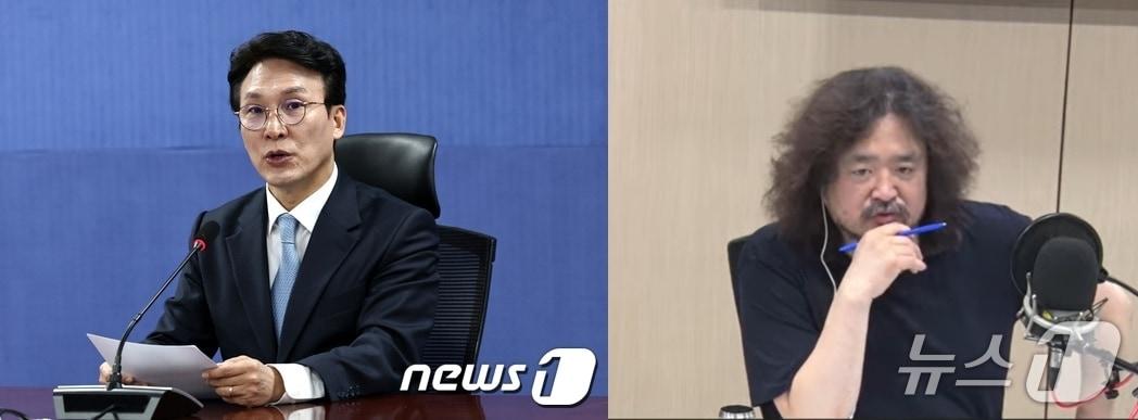 본문 이미지 - 김민석 국무총리와 방송인 김어준 씨. ⓒ 뉴스1 DB