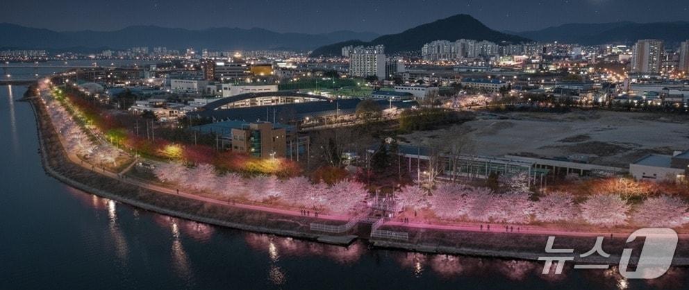 본문 이미지 - 춘천 공지천 일원 야간경관 강화사업 조감도.(춘천시 제공, 재판매 및 DB금지)