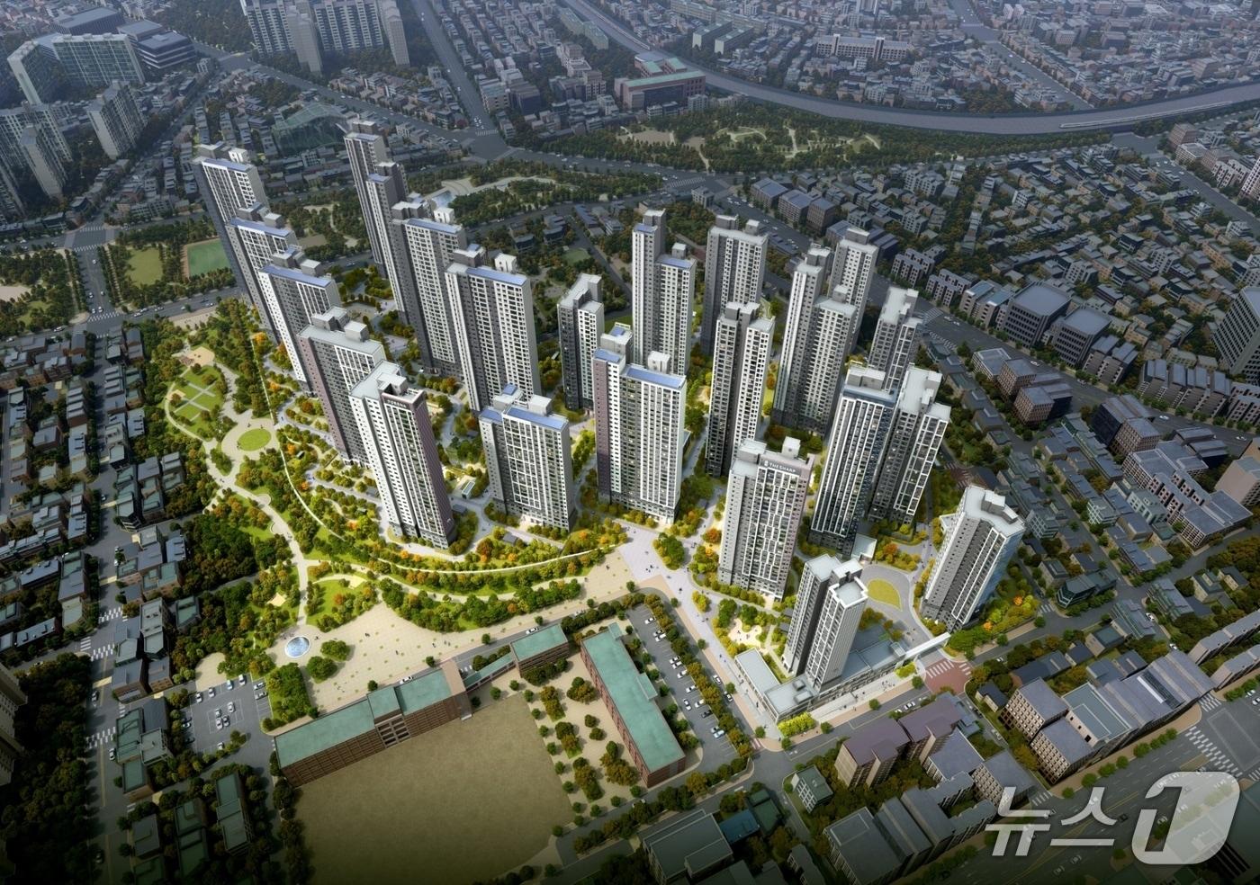 본문 이미지 - 포레나더샵 인천시청역 조감도 (한화 건설부문 제공) /뉴스1 ⓒ News1