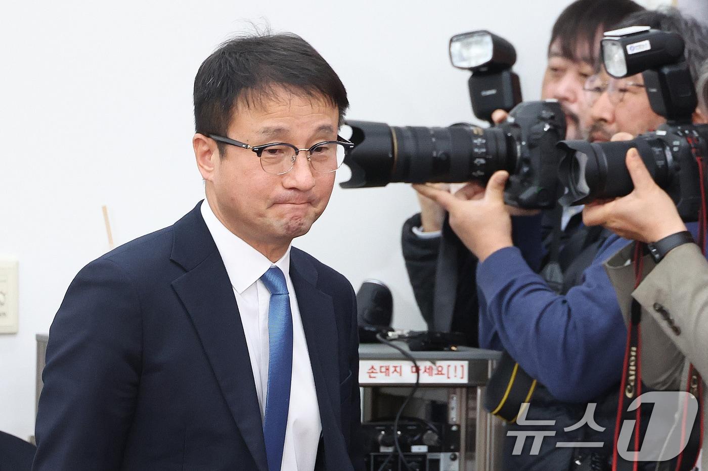 본문 이미지 - 한병도 더불어민주당 원내대표가 19일 서울 여의도 국회에서 열린 정책조정회의에 참석하고 있다. 2026.3.19 ⓒ 뉴스1 신웅수 기자