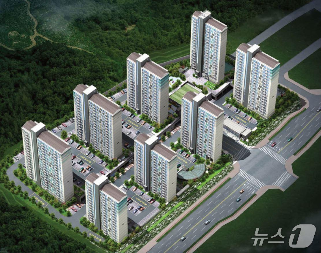 본문 이미지 - 계룡대실4BL 영구임대주택 조감도 (계룡시 제공.재판매 및 DB금지)/뉴스1