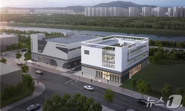 본문 이미지 - 인천로봇랜드 내 커넥티드카 인증평가센터와 로봇실증센터 조감도. (인천경제청 제공.재판매 및 DB금지)