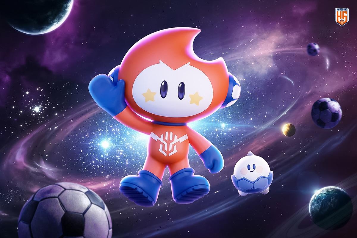 본문 이미지 - 화성FC가 공개한 마스코트 마스와 포 (화성FC 제공)