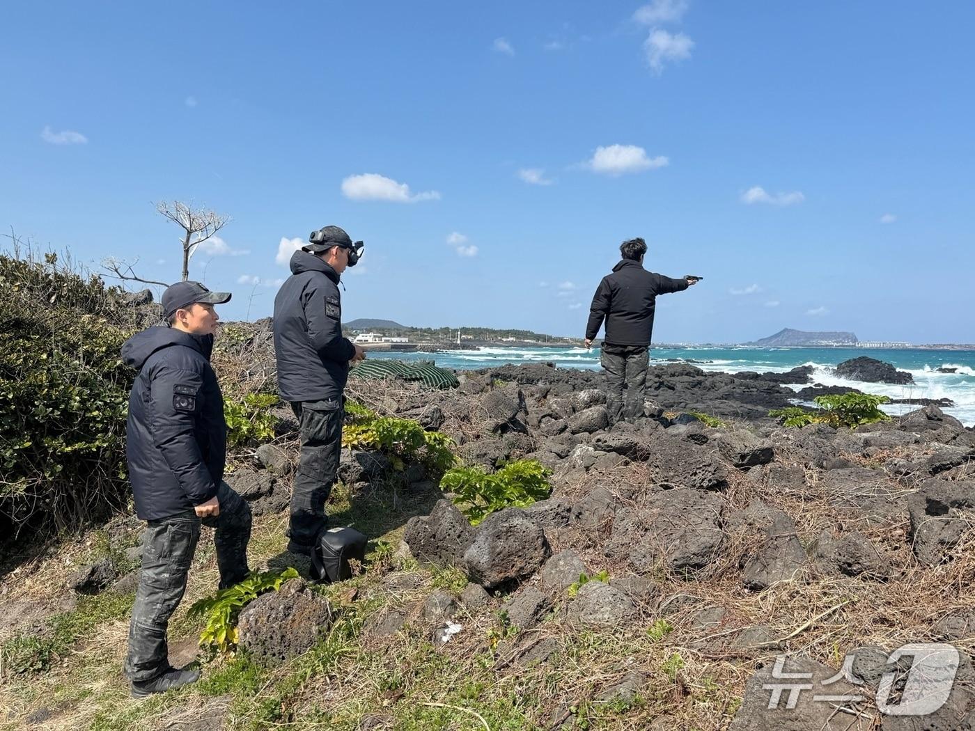 본문 이미지 - 해경 수색 현장(제주해경 제공. 재판매 및 DB금지)/뉴스1