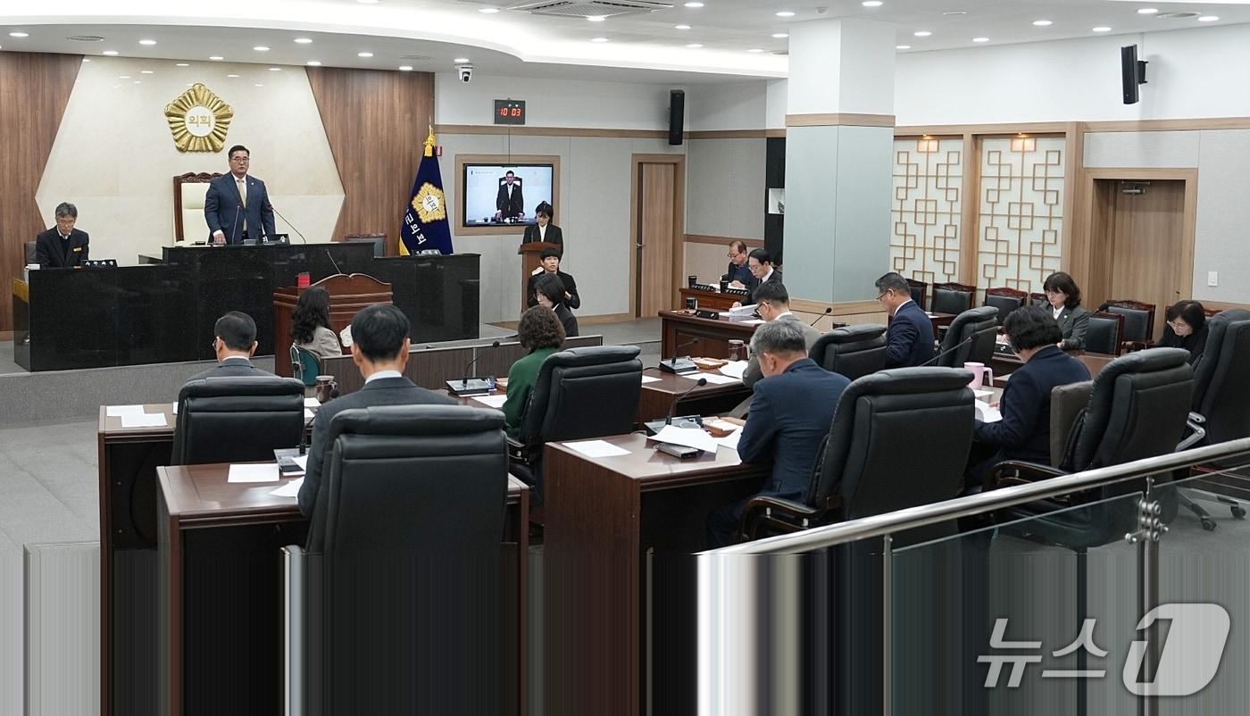 본문 이미지 - 괴산군의회 349회 임시회.(괴산군의회 제공. 재판매 및 DB금지)