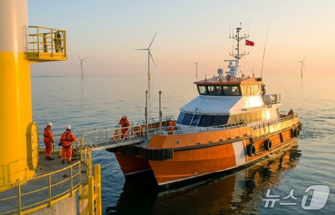 본문 이미지 - ㈜혜인이 해상풍력 지원선·해외 방산 사업 다각화로 성장 동력을  확보하고 있다. (㈜혜인 제공. 재판매 및 DB금지) 2026.3.19/뉴스1