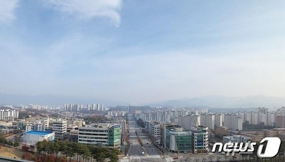 본문 이미지 - 강원 원주시청에서 바라본 시내 전경. (뉴스1 DB)