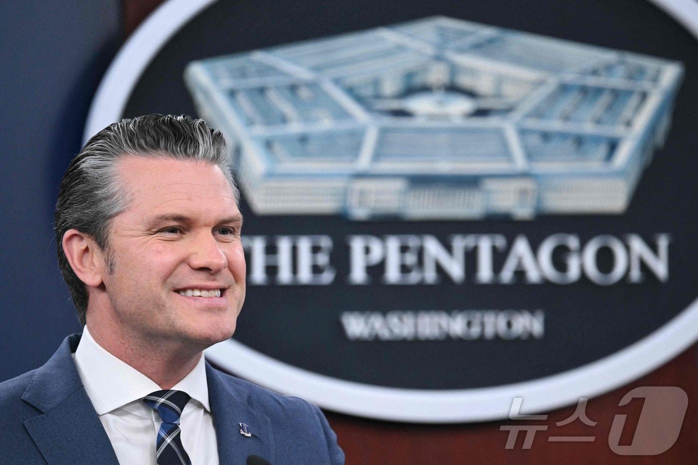 본문 이미지 - 피트 헤그세스 미 국방부 장관. ⓒ AFP=뉴스1