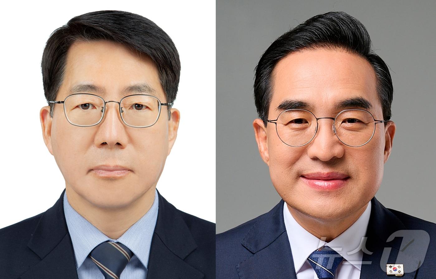 본문 이미지 - 이재명 대통령이 2일 해양수산부 장관 후보자에 황종우 한국해사협력센터 국제협력위원장(왼쪽)을 기획예산처 장관 후보자에 박홍근 더불어민주당 의원을 지명했다. (청와대 제공. 재판매 및 DB 금지) 2026.3.2 ⓒ 뉴스1 이재명 기자