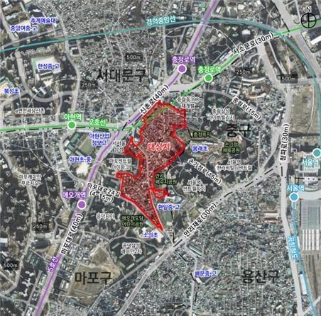 본문 이미지 - 아현1구역 위치도((서울시 제공)  뉴스1 ⓒ News1 