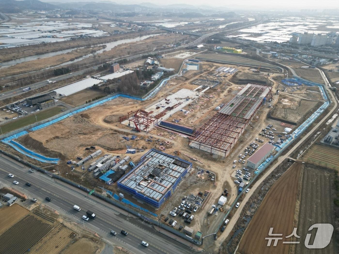 본문 이미지 -  청주시 농수산물 도매시장 공사 현장.(청주시 제공. 재판매 및 DB금지)