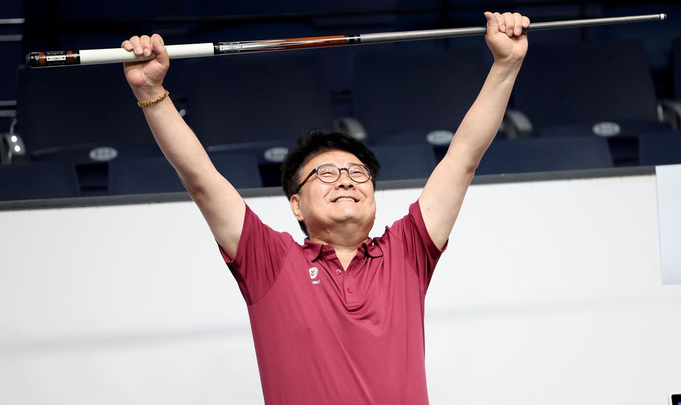 본문 이미지 -  드림투어 개막전 우승자 김무순(PBA 제공)