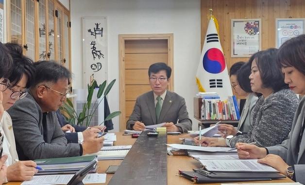 본문 이미지 - 충북교육청 기획회의.(충북교육청 제공. 재판매 및 DB)