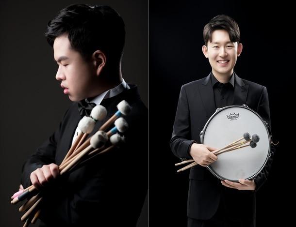 본문 이미지 - 왼쪽부터 유용연(마림바)과 박병준(비브라폰) 연주자(서울시향 제공)