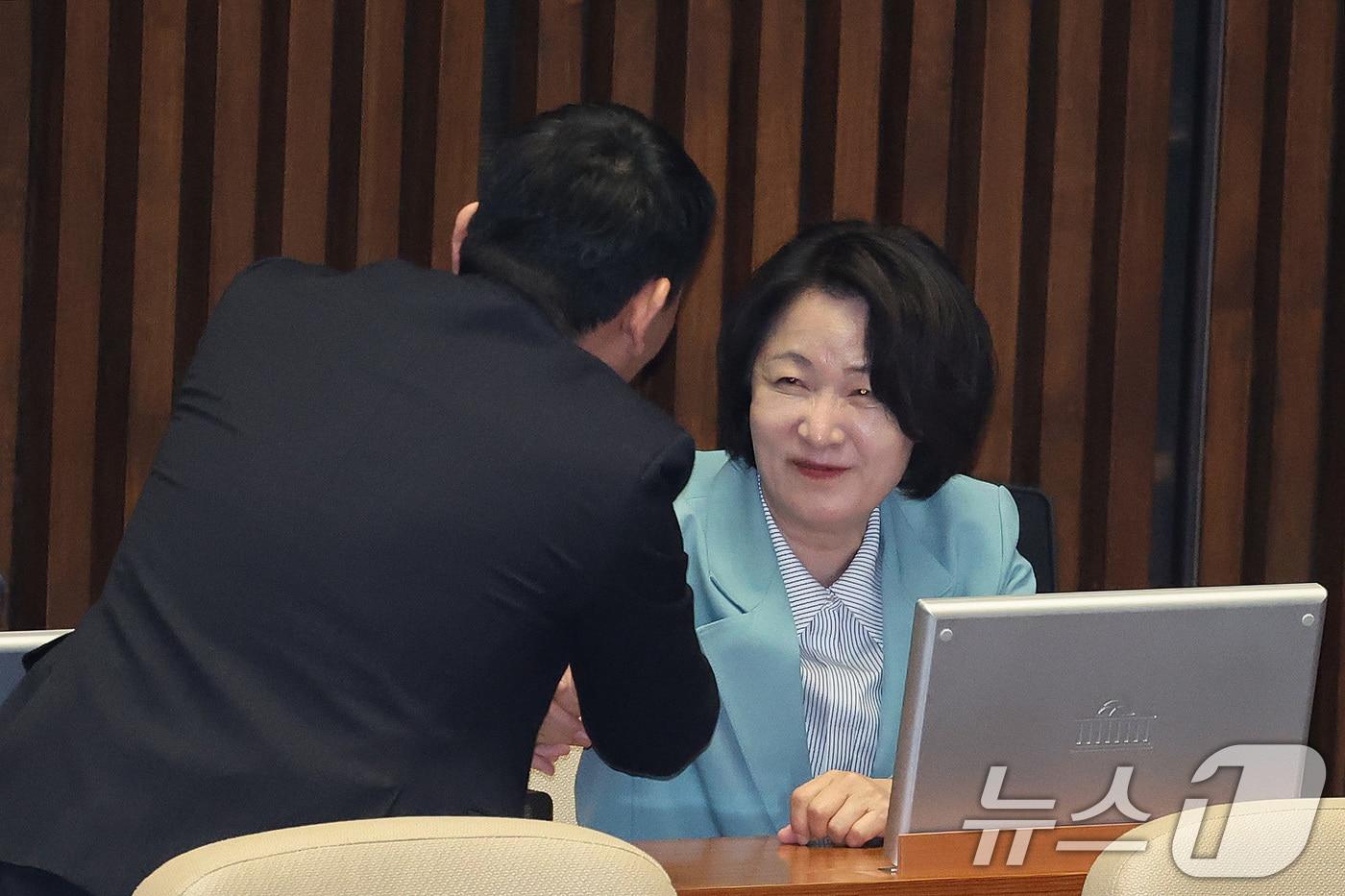 본문 이미지 - 추미애 더불어민주당 의원. 2026.3.20 ⓒ 뉴스1 신웅수 기자