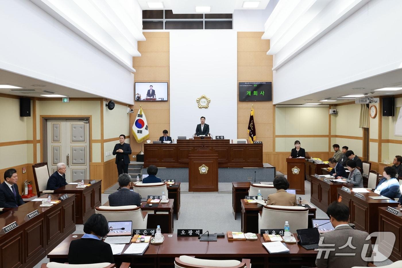 본문 이미지 - 전북 무주군의회 모습.(무주군의회 제공. 재판매 및 DB 금지)