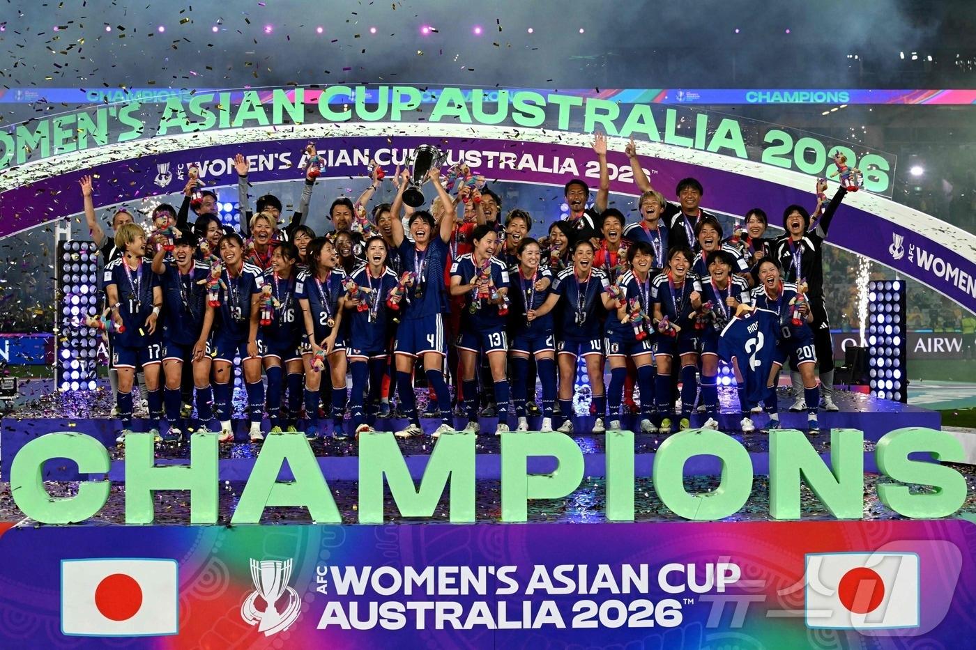 본문 이미지 - 일본이 아시아축구연맹(AFC) 여자 아시안컵 정상에 올랐다. ⓒ AFP=뉴스1