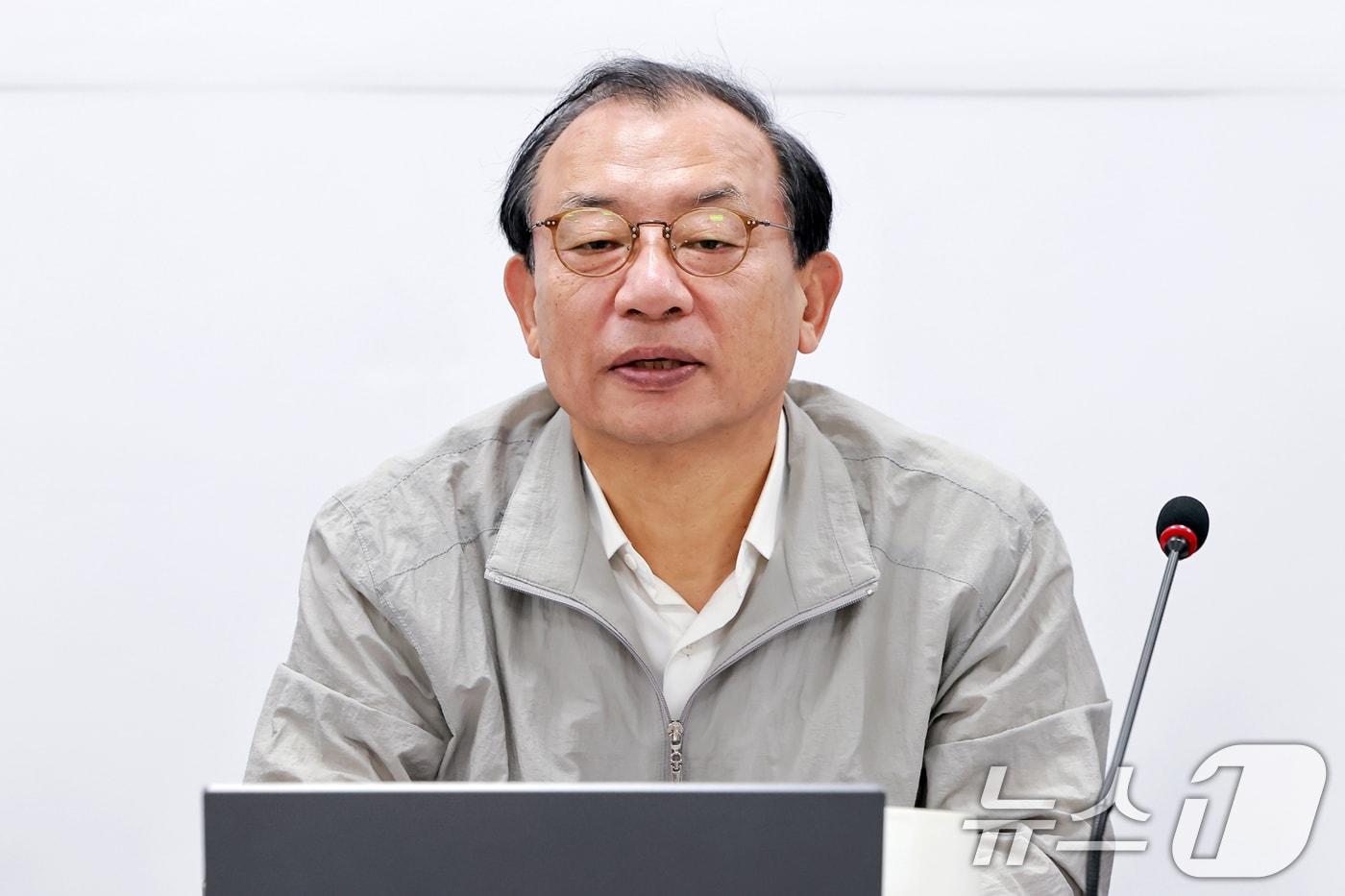 본문 이미지 - 이정현 국민의힘 공천관리위원장이 22일 오후 서울 여의도 중앙당사에서 열린 전국동시지방선거 서울특별시장 후보자 면접에 참석해 인사말을 하고 있다. (공동취재) 2026.3.22 ⓒ 뉴스1 이승배 기자