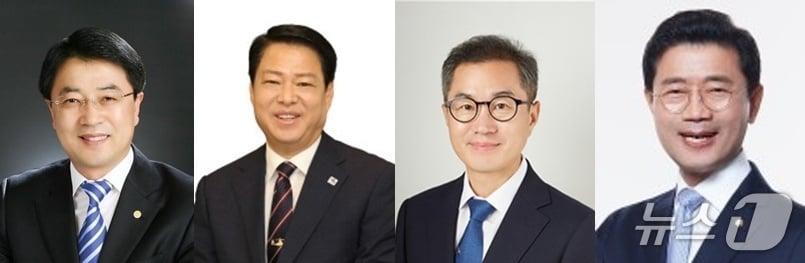 본문 이미지 - 사진 왼쪽부터 김태균· 박성현·이충재·정인화 예비후보(가나다 순) 2024.3.23/뉴스1