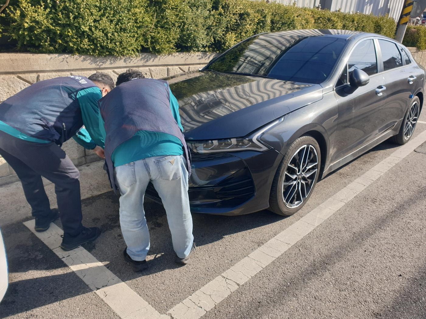 본문 이미지 - 차량 번호판 영치 모습.(부여군 제공. 재판매 및 DB금지)/뉴스1