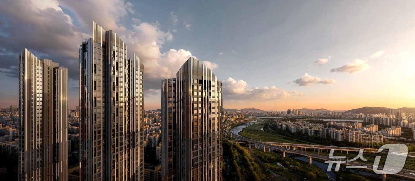 본문 이미지 - 삼성물산이 제안한 강남구 '대치쌍용1차' 재건축 사업 조감도.(삼성물산 제공) 