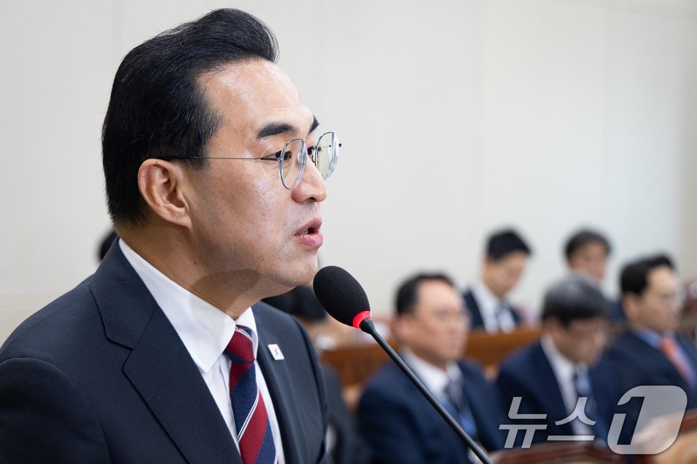 본문 이미지 - 박홍근 기획예산처 장관 후보자가 23일 서울 여의도 국회에서 열린 인사청문회에 출석해 모두 발언을 하고 있다. 2026.3.23 ⓒ 뉴스1 유승관 기자