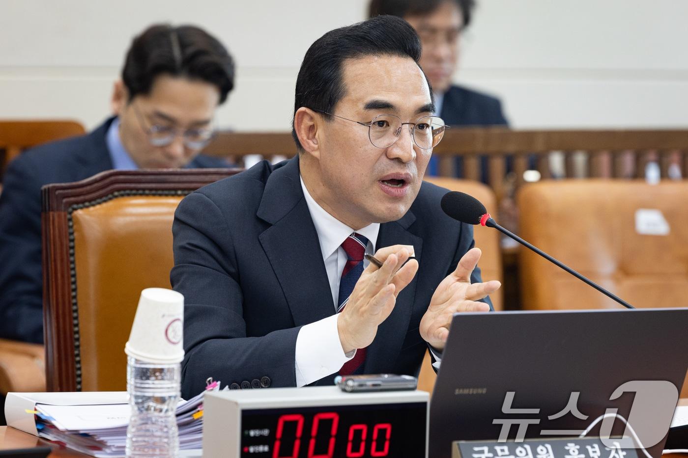 본문 이미지 - 박홍근 기획예산처 장관 후보자가 23일 서울 여의도 국회에서 열린 인사청문회에 출석해 의원 질의에 답하고 있다. 2026.3.23 ⓒ 뉴스1 유승관 기자