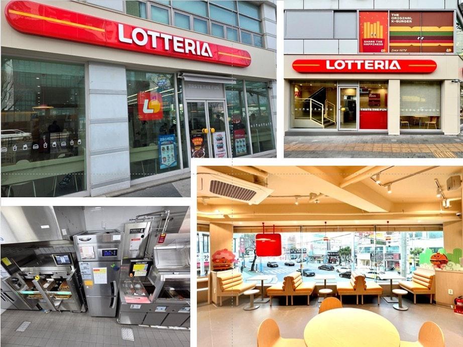 본문 이미지 - 롯데리아 리노베이션 매장(내부 및 푸드테크).(롯데GRS 제공)