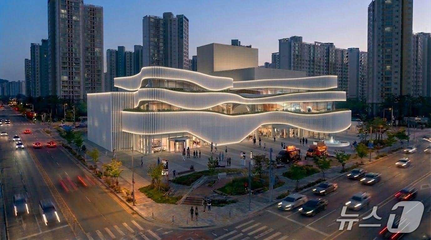 본문 이미지 - '운정중앙역 문화공연 콤플렉스' 조감도. (파주시 제공, 재판매 및 DB금지)