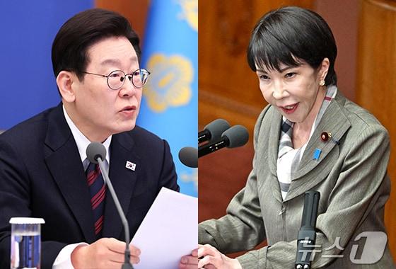 본문 이미지 - 이제명 대통령과 다카이치 사나에 일본 총리. ⓒ AFP=뉴스1