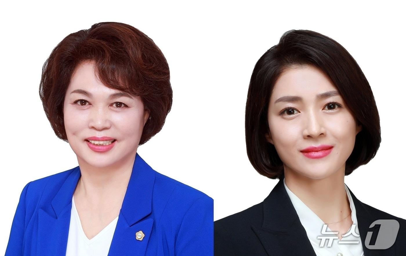 본문 이미지 - (왼쪽부터) 강경숙, 오임선 의원.(익산시의회 제공. 재판매 및 DB 금지)