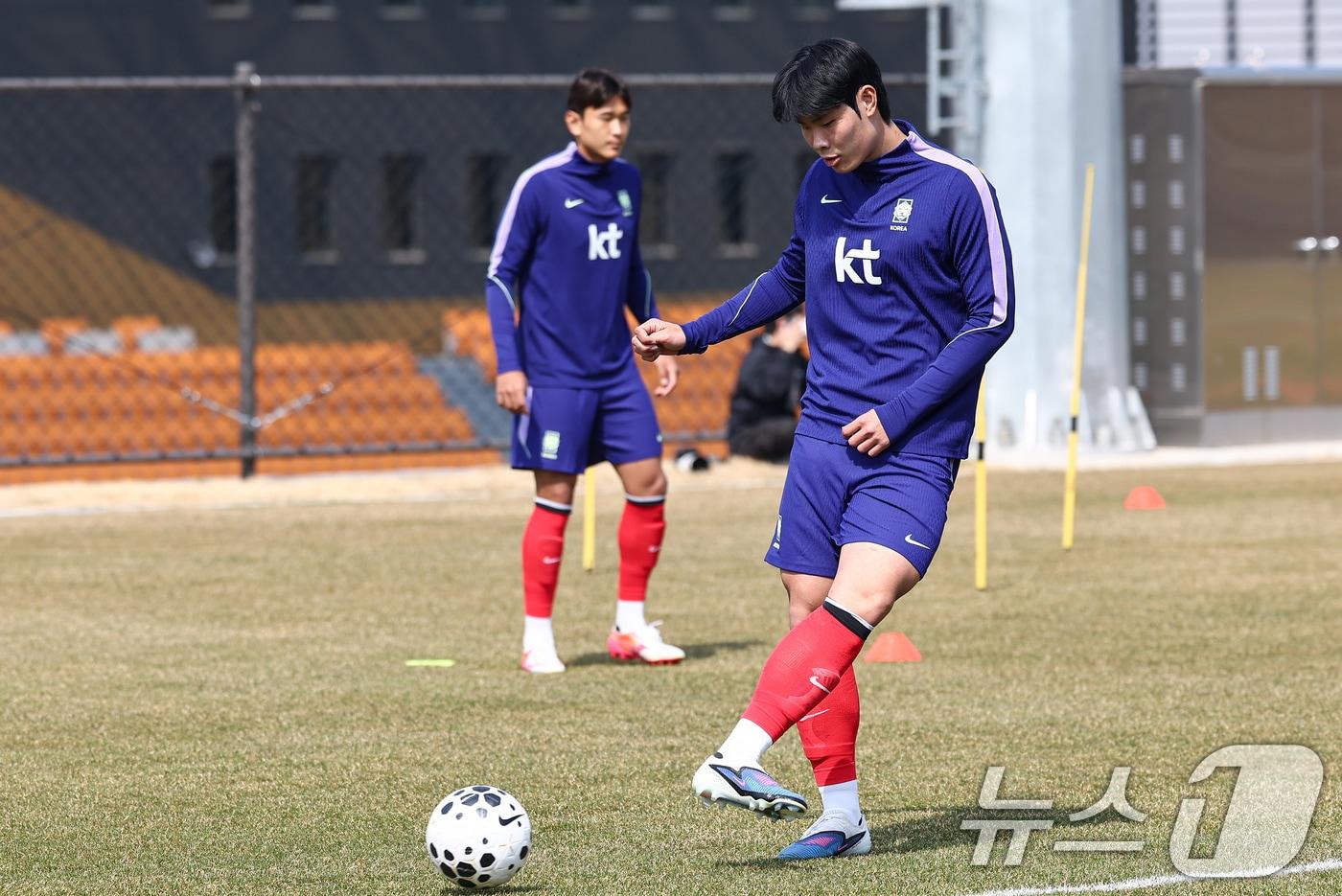 본문 이미지 - 스위스 그라스호퍼에 소속된 23세 이하(U-23) 축구대표팀 이영준ⓒ 뉴스1 김도우 기자
