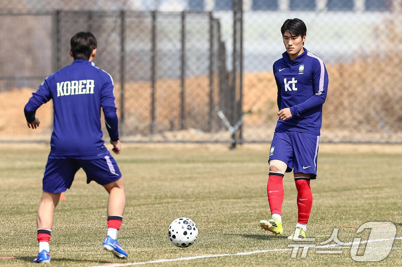 본문 이미지 - 23세 이하(U-23) 축구대표팀 김민수. ⓒ 뉴스1 김도우 기자