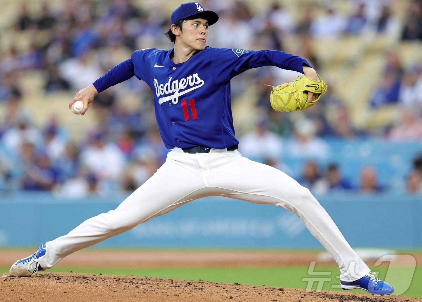 본문 이미지 - LA 다저스 사사키 로키. ⓒ AFP=뉴스1