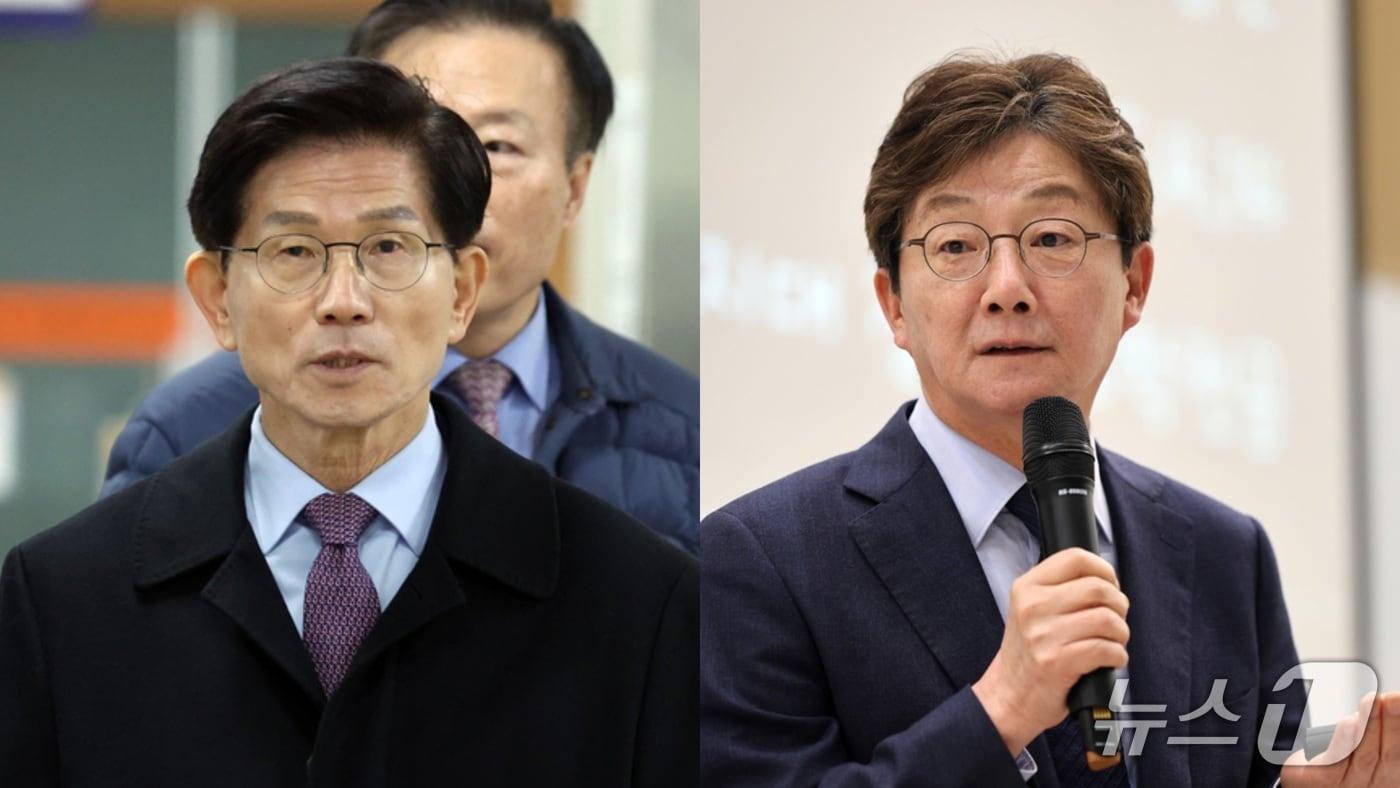 본문 이미지 - 김문수 전 고용노동부 장관(왼)과 유승민 전 국민의힘 의원(오) ⓒ 뉴스1 