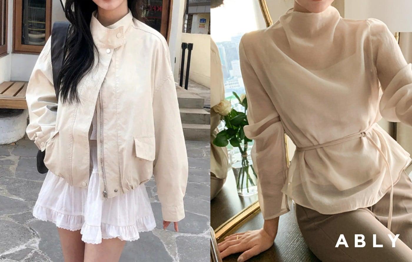 본문 이미지 - 에이블리가 '하이넥 야상', '하이넥 블라우스' 등 하이넥 스타일 상품 거래액 급증했다고 25일 밝혔다.(에이블리 제공)