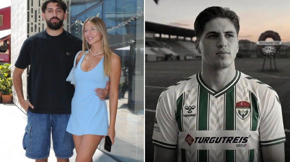 본문 이미지 - 래퍼 바합 잔바이와 그의 전 여자친구 칼라이즈올루의 사진(왼쪽)과 축구선수 쿠빌라이 칸 쿤닥즈의 사진(오른쪽) (출처=@ozetgechaber 엑스(X) 계정)