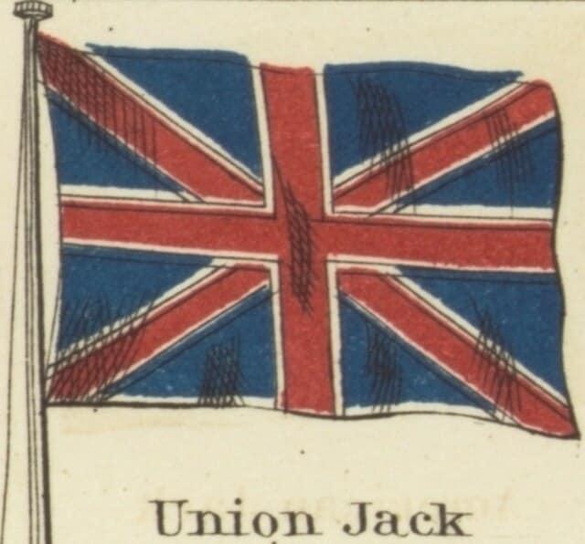본문 이미지 - 유니언 잭 (출처: Alvin Jewett Johnson, 1868, Public domain, via Wikimedia Commons)