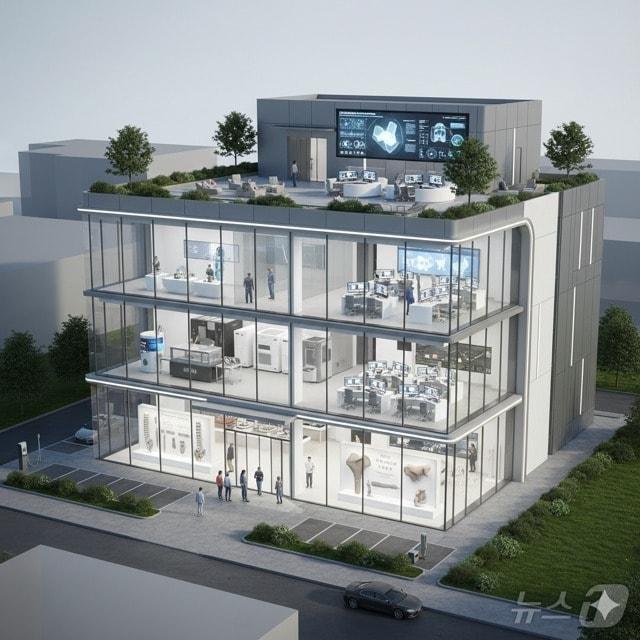 본문 이미지 - 충주 바이오헬스 국가산단 맞춤형 제조 기반 근골격계 의료기기 실증센터 조감도.(충주시 제공. 재판매 및 DB금지)