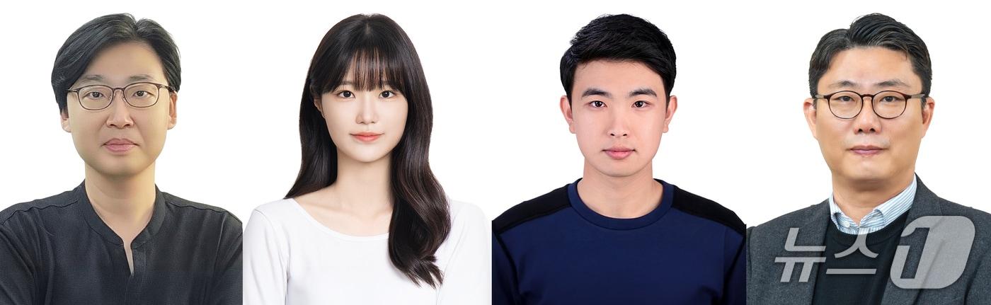 본문 이미지 - 이상한 교수, 육연지 석박통합과정생, 김도겸 박사후연구원, 이창열 수석연구원(왼쪽부터) (지스트 제공, 재판매 및 DB금지)/뉴스1 