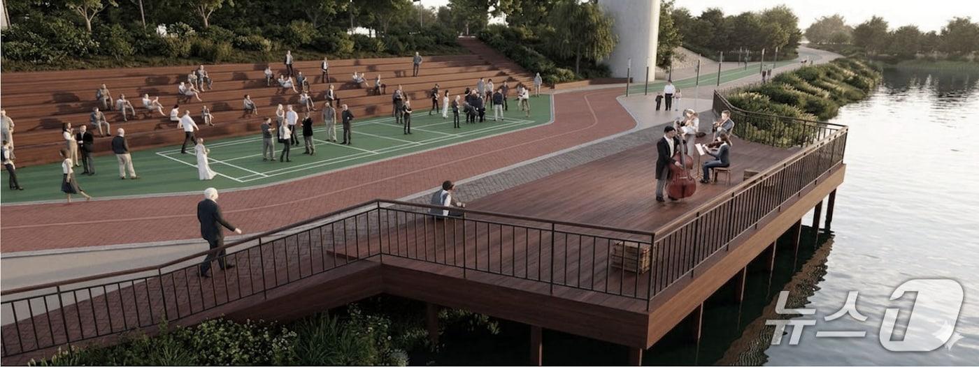 본문 이미지 - 수변무대 조감도.(동작구 제공)