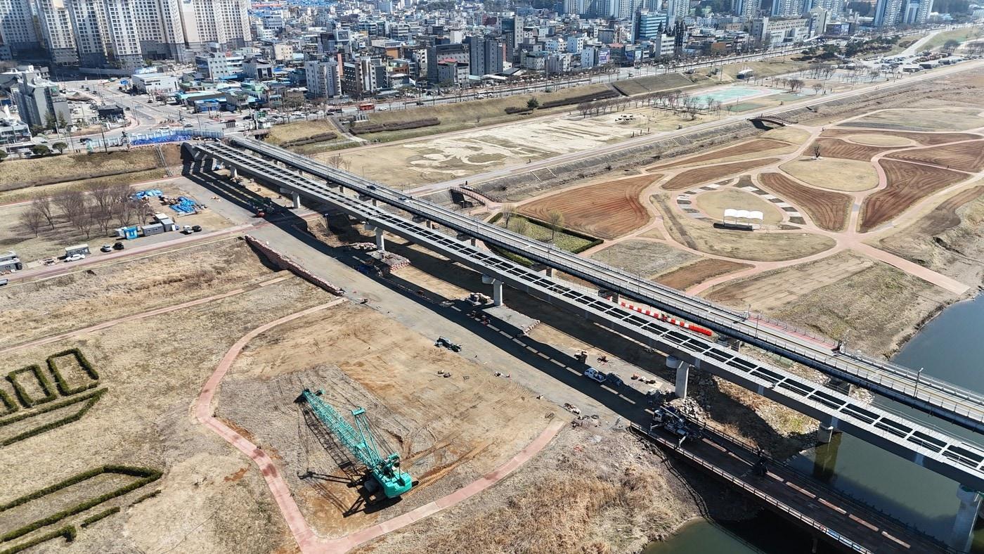 본문 이미지 -  제2금강교 건설 혅방. (행복청 제공. 재판매 및 DB 금지) 