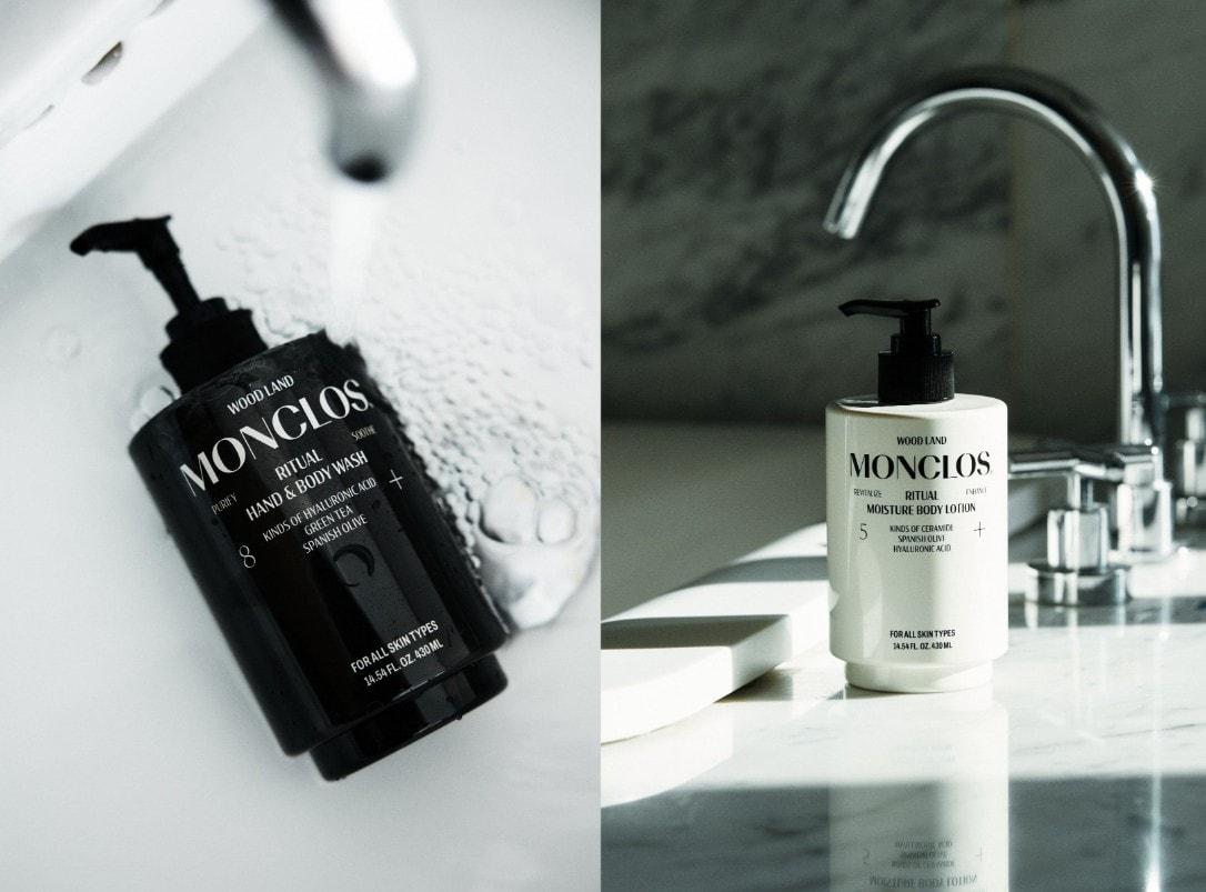 본문 이미지 - 왼쪽부터 몽클로스 ‘벨벳 볼륨 샴푸’, ‘벨벳 너리싱 트리트먼트’, ‘슈퍼 실키 에센스’ 제품 이미지. (몽클로스 제공)