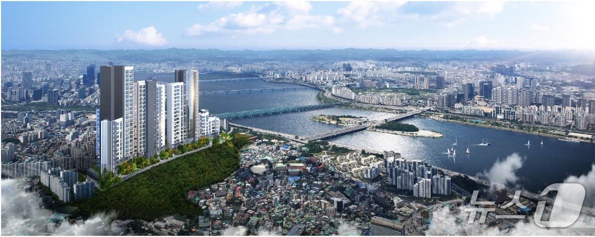 본문 이미지 -  극동강변소규모재건축사업 조감도(극동건설 제공) 뉴스1 ⓒ News1